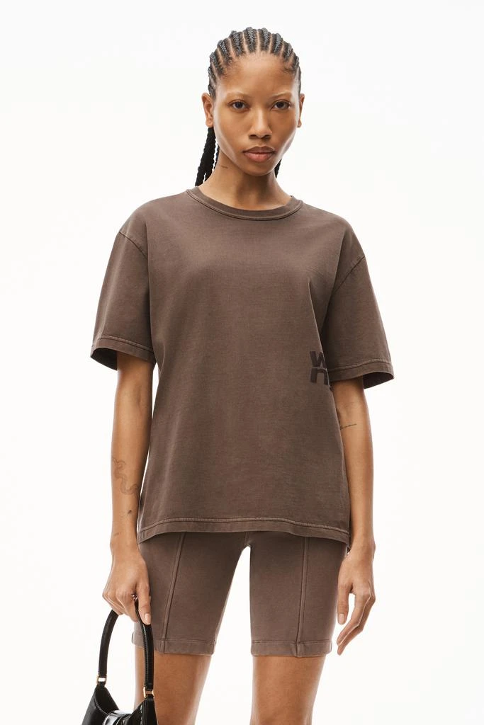 商品Alexander Wang|PUFF LOGO TEE IN COTTON JERSEY,价格¥640,第2张图片详细描述