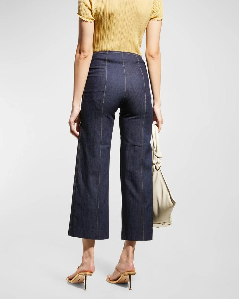 商品Cinq a Sept|Azure Wide-Leg Stitched Pants,价格¥2294,第3张图片详细描述