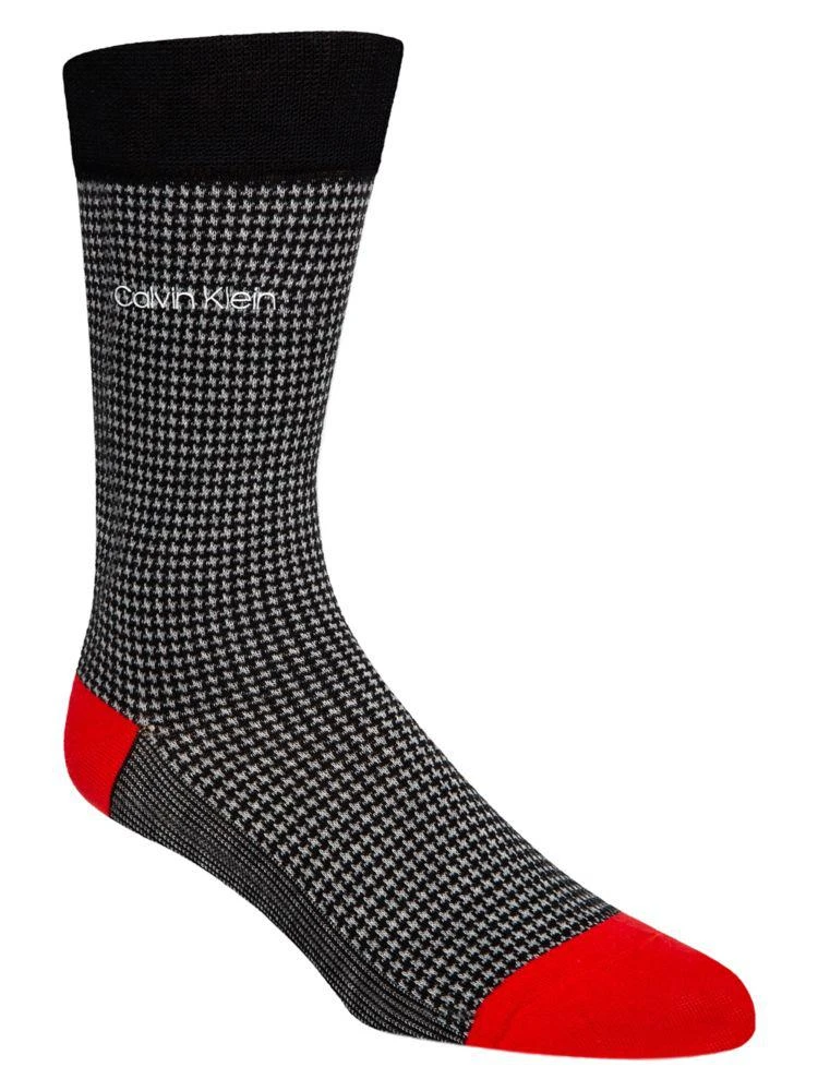 商品Calvin Klein|Houndstooth Crew Socks,价格¥75,第1张图片