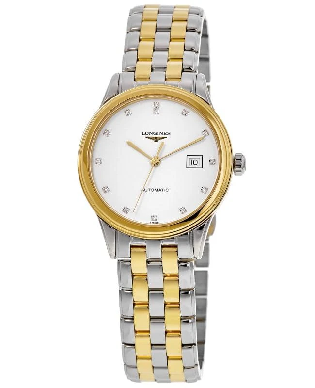 商品Longines|Longines Flagship Automatic White Diamond Dial Two Tone  Women's Watch L4.374.3.27.7,价格¥10791,第1张图片