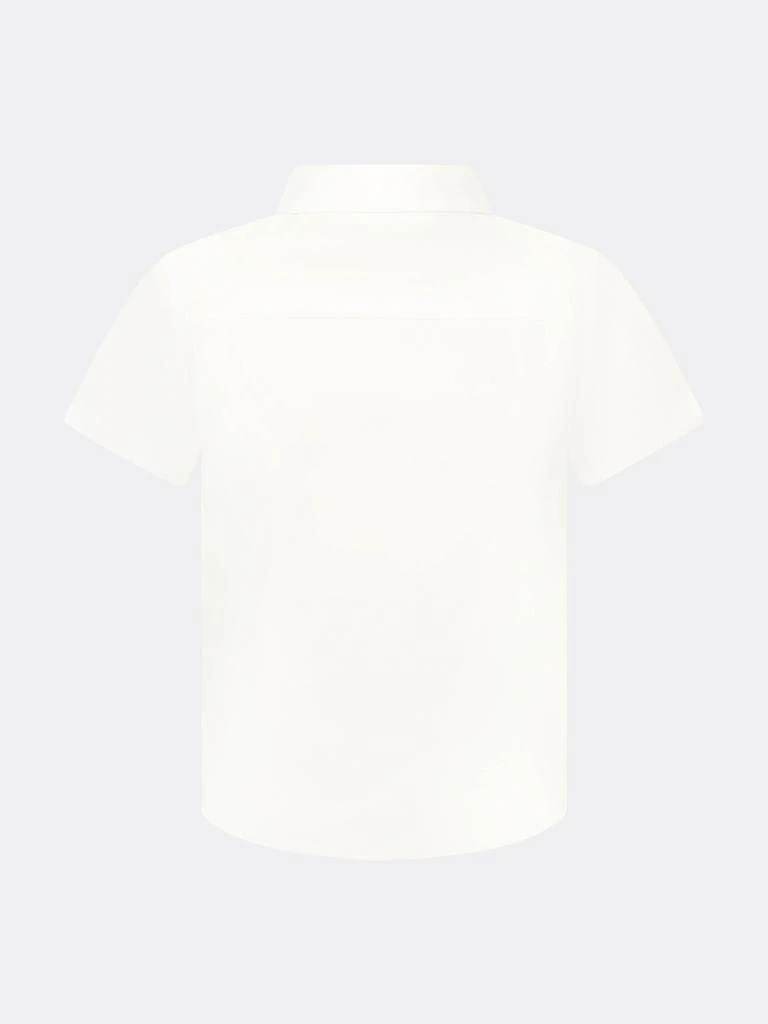 商品Burberry|Burberry White Baby Boys Cotton Short Sleeve Shirt,价格¥754,第4张图片详细描述