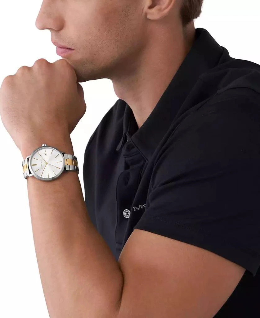 商品Michael Kors|Men's Blake Three-Hand Date Two-Tone Stainless Steel Watch 42mm,价格¥1736,第3张图片详细描述