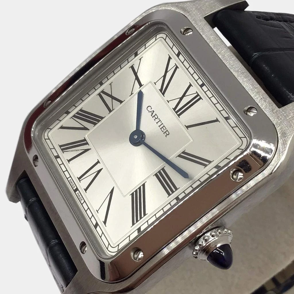 商品[二手商品] Cartier|Cartier Silver Stainless Steel Santos Dumont WSSA0022 Women's Wristwatch 31 mm,价格¥34466,第2张图片详细描述