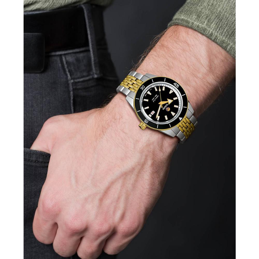 Men's Captain Cook Automatic Two-Tone Stainless Steel Bracelet Watch 42mm商品第6张图片规格展示