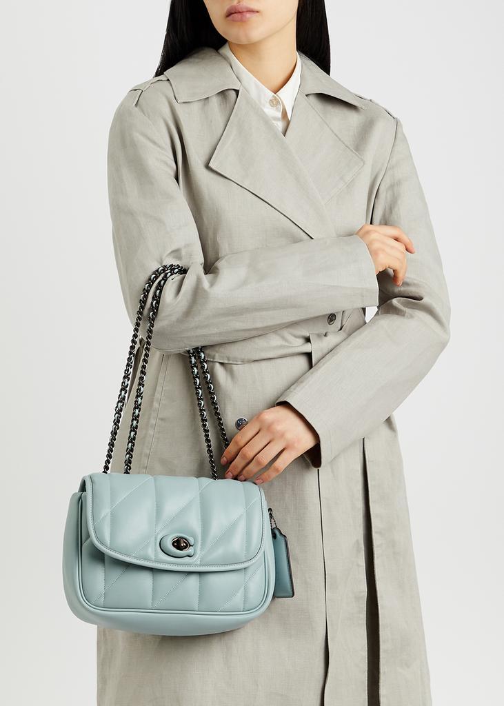商品Coach|Madison blue quilted leather shoulder bag,价格¥4369,第7张图片详细描述