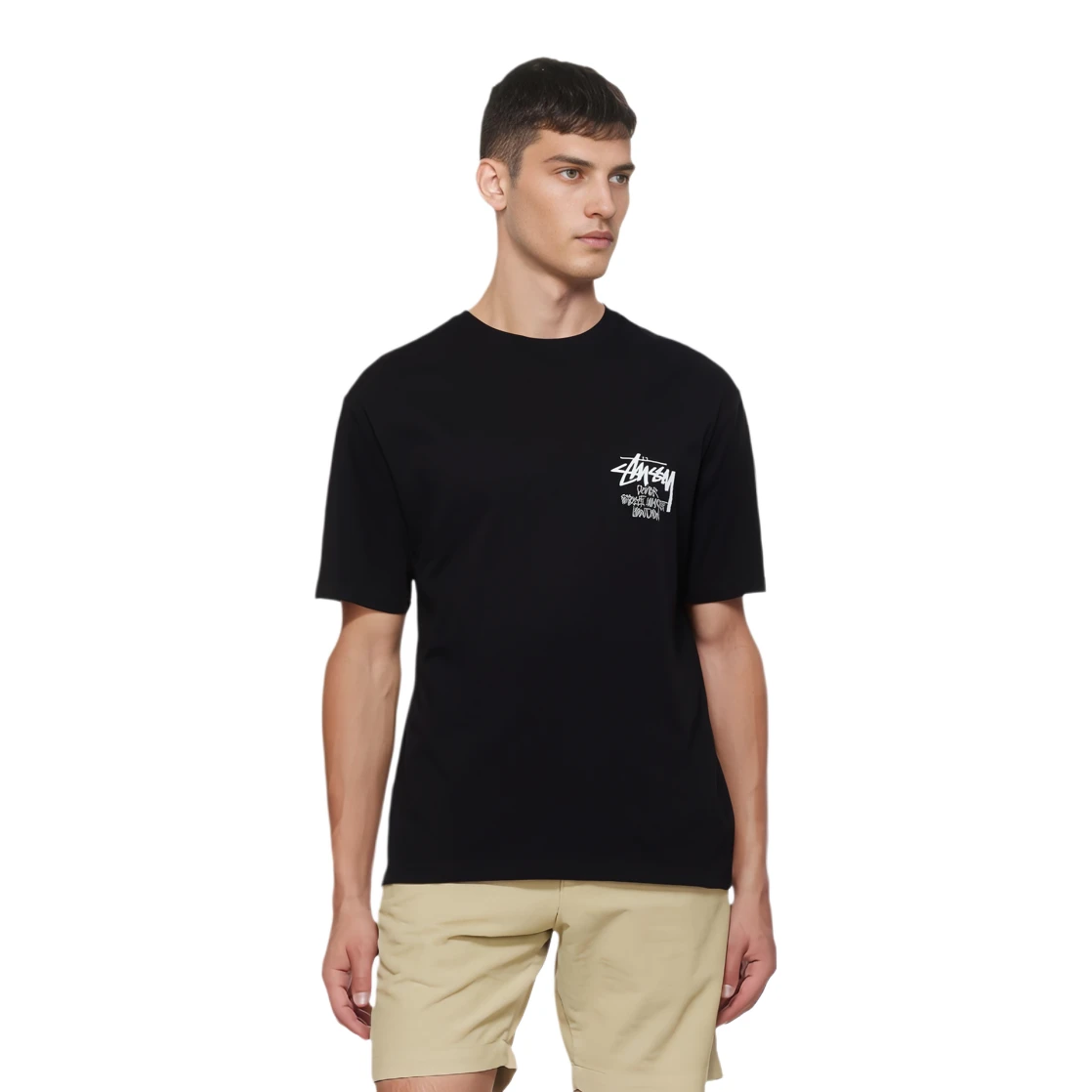 商品[国内直发] STUSSY|FW24 DSM London 限定系列 London T-Shirt 背面徽标��字母印花圆领短袖美式复古T恤 男女同款,价格¥819,第6张图片详细描述