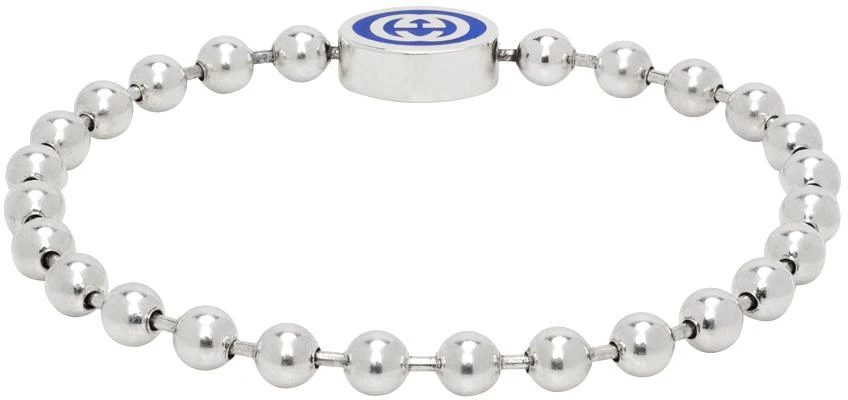 商品Gucci|Silver Ball Chain Bracelet,价格¥3305,第2张图片详细描述