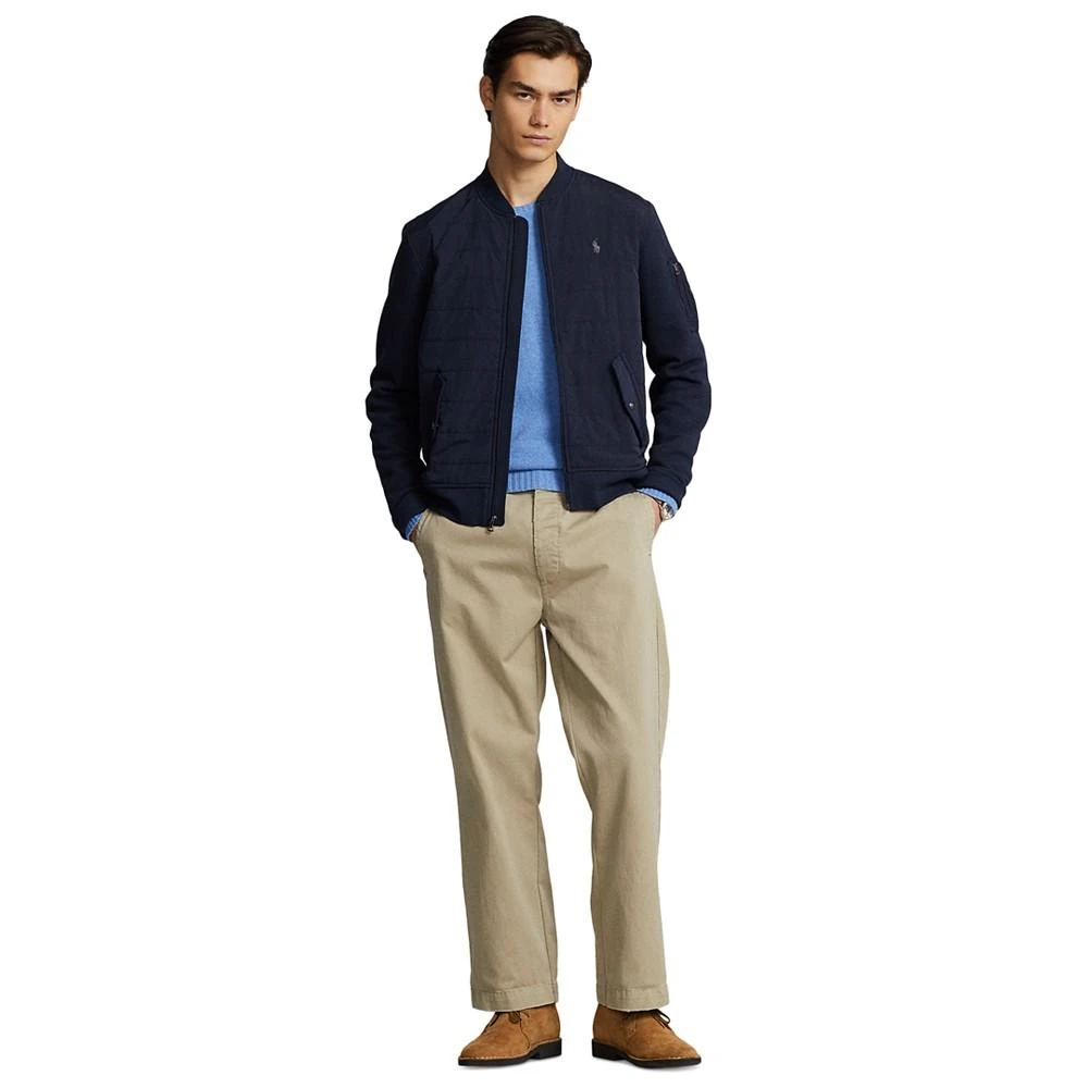 商品Ralph Lauren|Men's Full-Zip Quilted Panel Bomber Sweatshirt,价格¥1112,第4张图片详细描述
