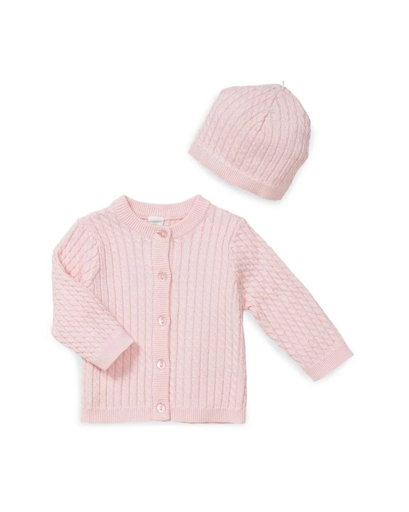 商品Little Me|Girls' Cable-Knit Cardigan & Hat - Baby,价格¥241,第1张图片详细描述