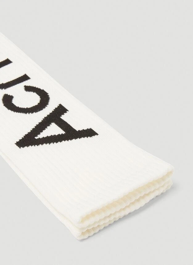 商品Acne Studios|Logo Socks in White,价格¥289,第3张图片详细描述