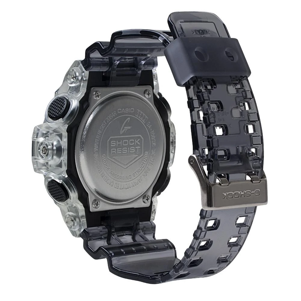 商品G-Shock|Men's Analog-Digital Skeleton Clear Resin Strap Watch 53.4mm腕表,价格¥902,第2张图片详细描述