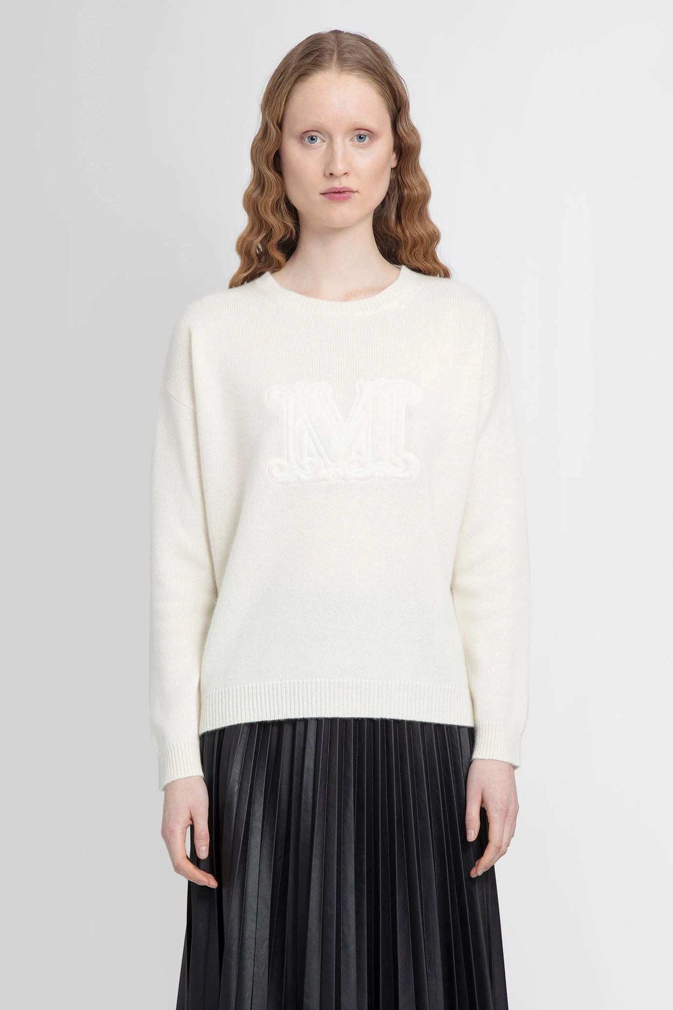 商品[国内直发] Max Mara|MAX MARA 女士白色毛衣 ASTER-001,价格¥3389,第1张图片