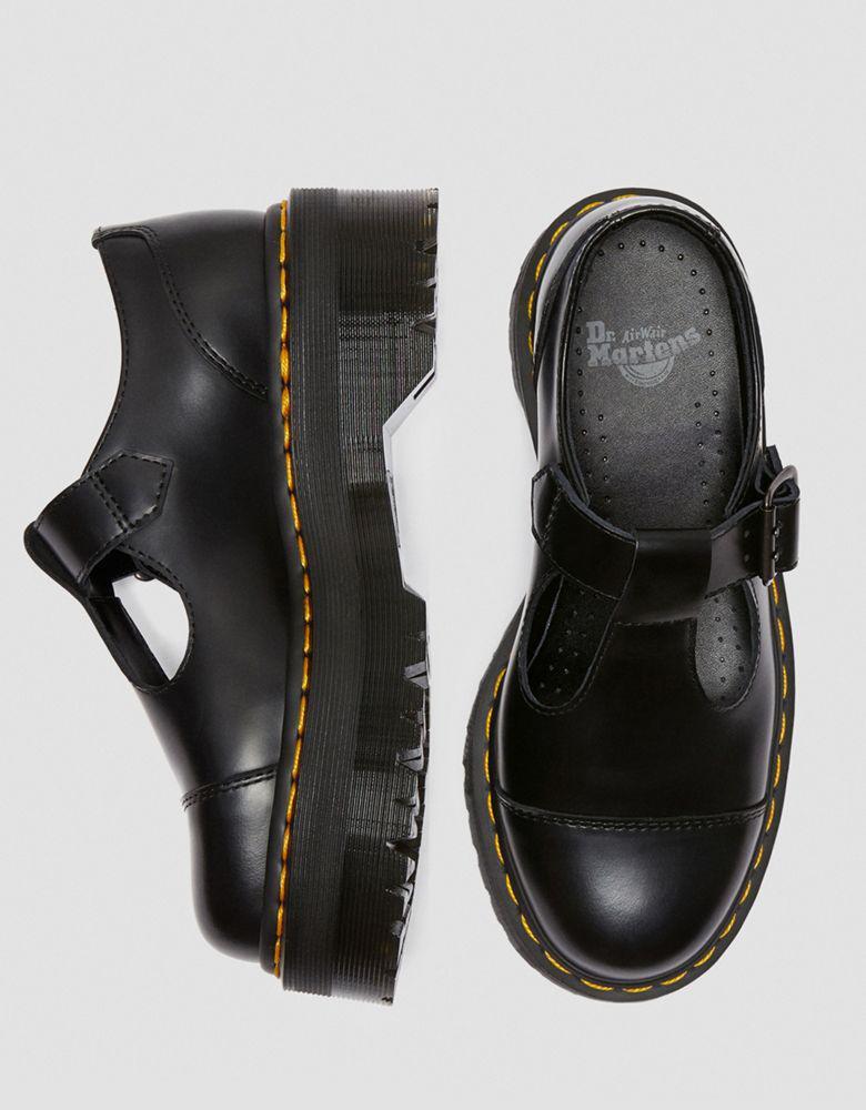 商品Dr. Martens|Dr Martens Bethan quad mary jane flat shoes in black,价格¥1307,第6张图片详细描述