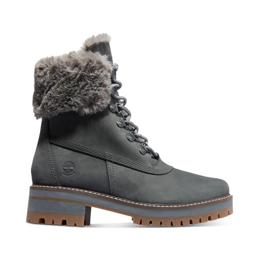 商品Timberland|Women's Courmayeur Valley 6" Faux Fur Waterproof Lug Sole Boots,价格¥530,第2张图片详细描述