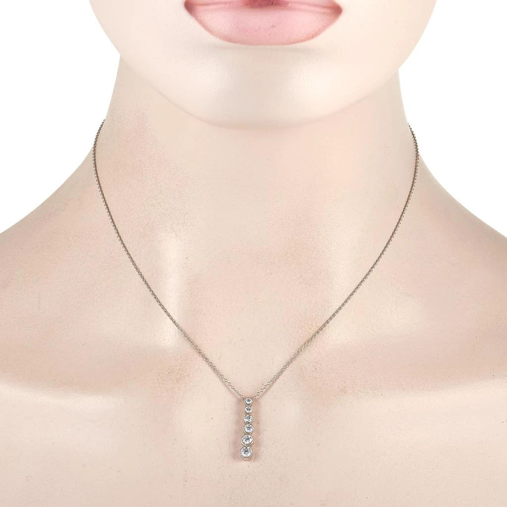 商品[二手商品] Tiffany & Co.|Tiffany & Co. Jazz Platinum 0.70 Diamond Drop Pendant Necklace,价格¥17092,第3张图片详细描述