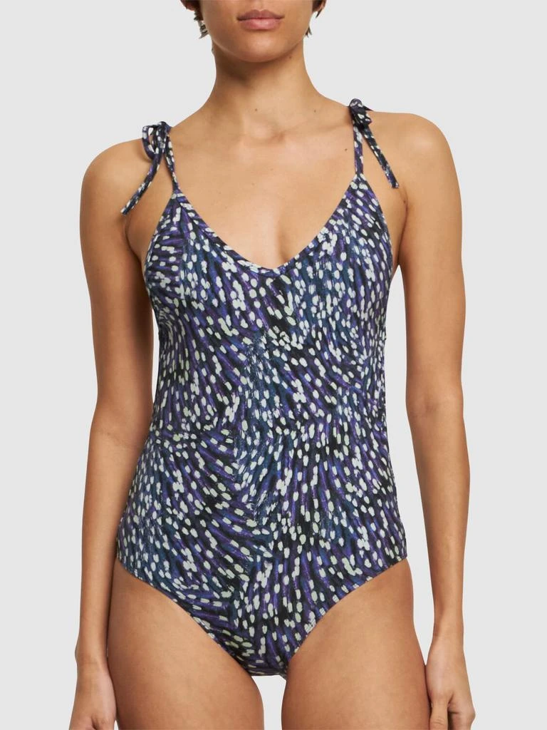 商品Isabel Marant|Swan Printed One Piece Swimsuit,价格¥1510,第1张图片