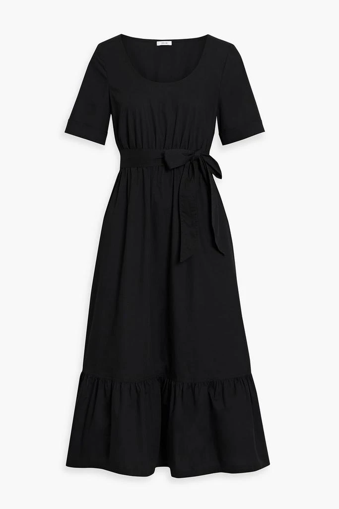 商品IRIS & INK|Dylan belted organic cotton-poplin midi dress,价格¥670,第1张图片