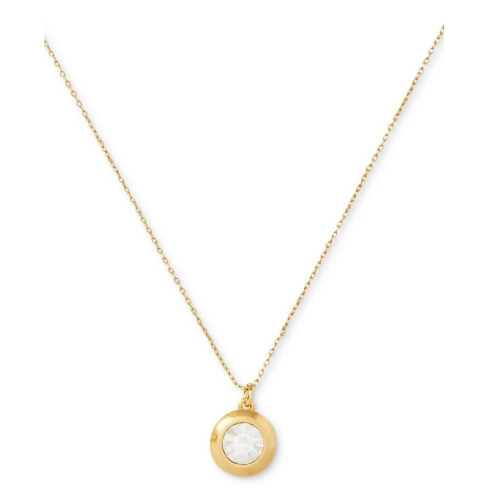 商品Kate Spade|Gold-Tone Crystal Pendant Necklace, 16" + 3" extender,价格¥141,第1张图片