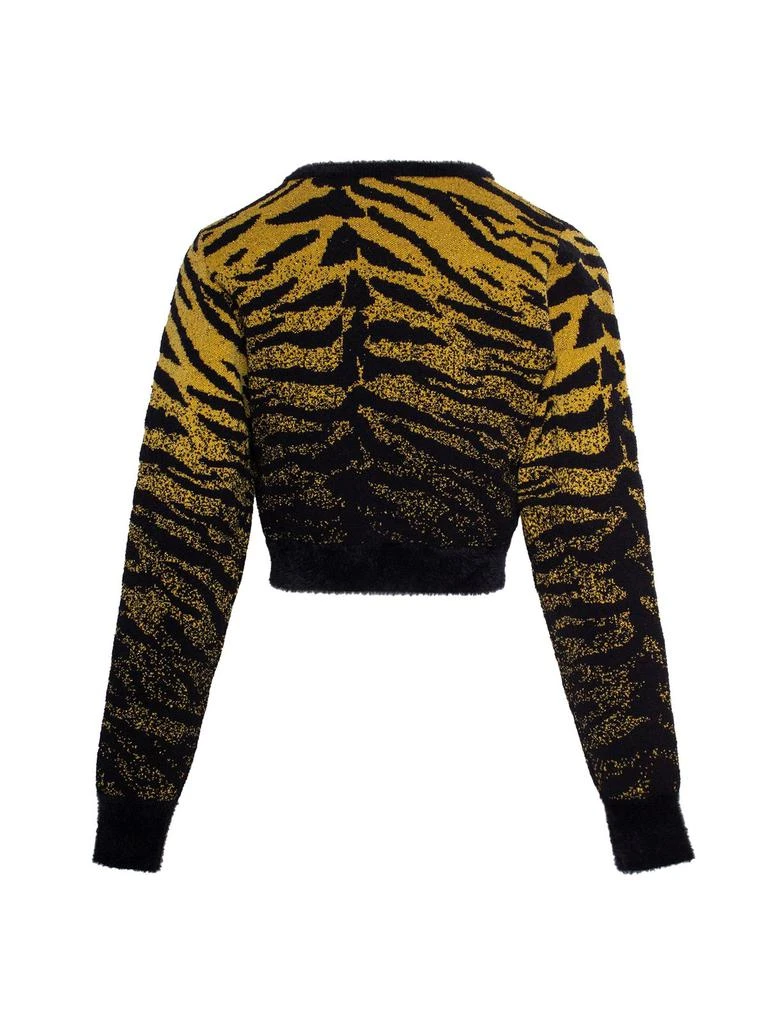 商品GCDS|GCDS Zebra Jacquard Cropped Jumper,价格¥4568,第2张图片详细描述