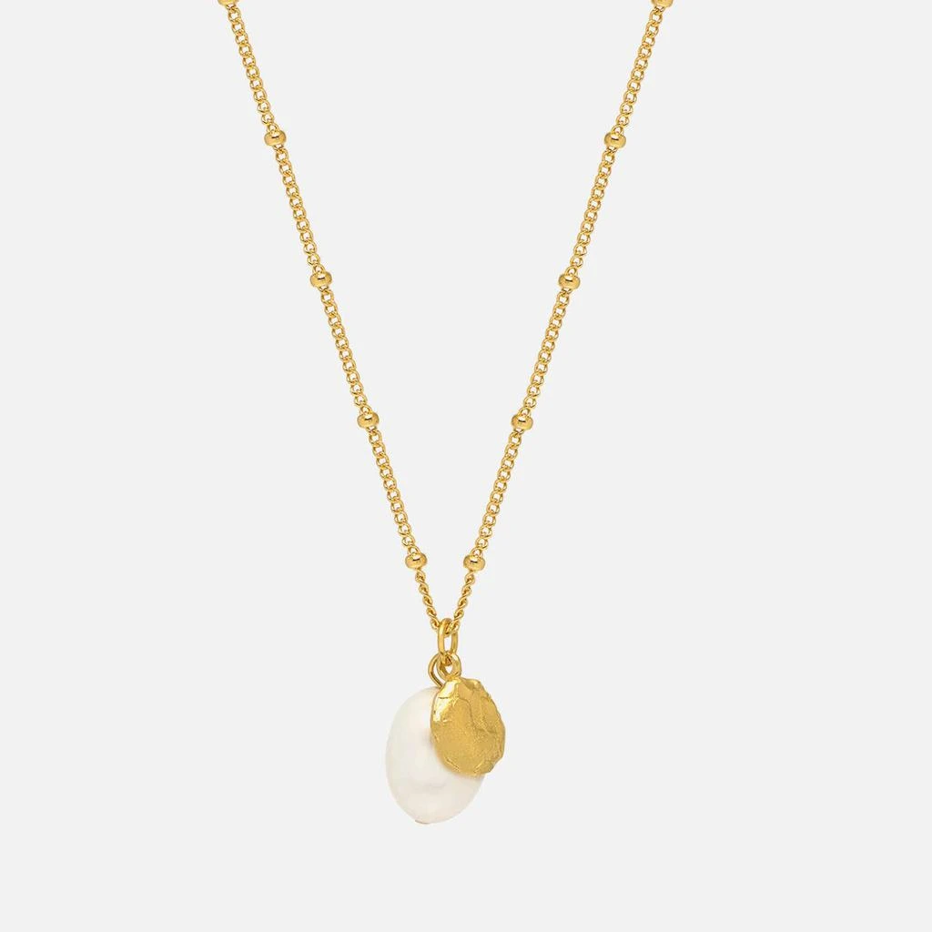 商品ESTELLA BARTLETT|Estella Bartlett Gold-Plated Textured Coin and Pearl Charm Necklace,价格¥149,第1张图片