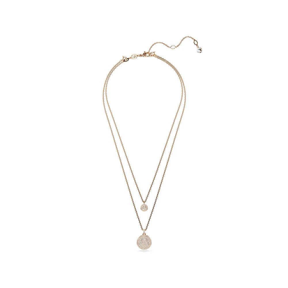 White, Rhodium Plated or Rose-Gold Tone or Gold-Tone Meteora Layered Pendant Necklace 商品