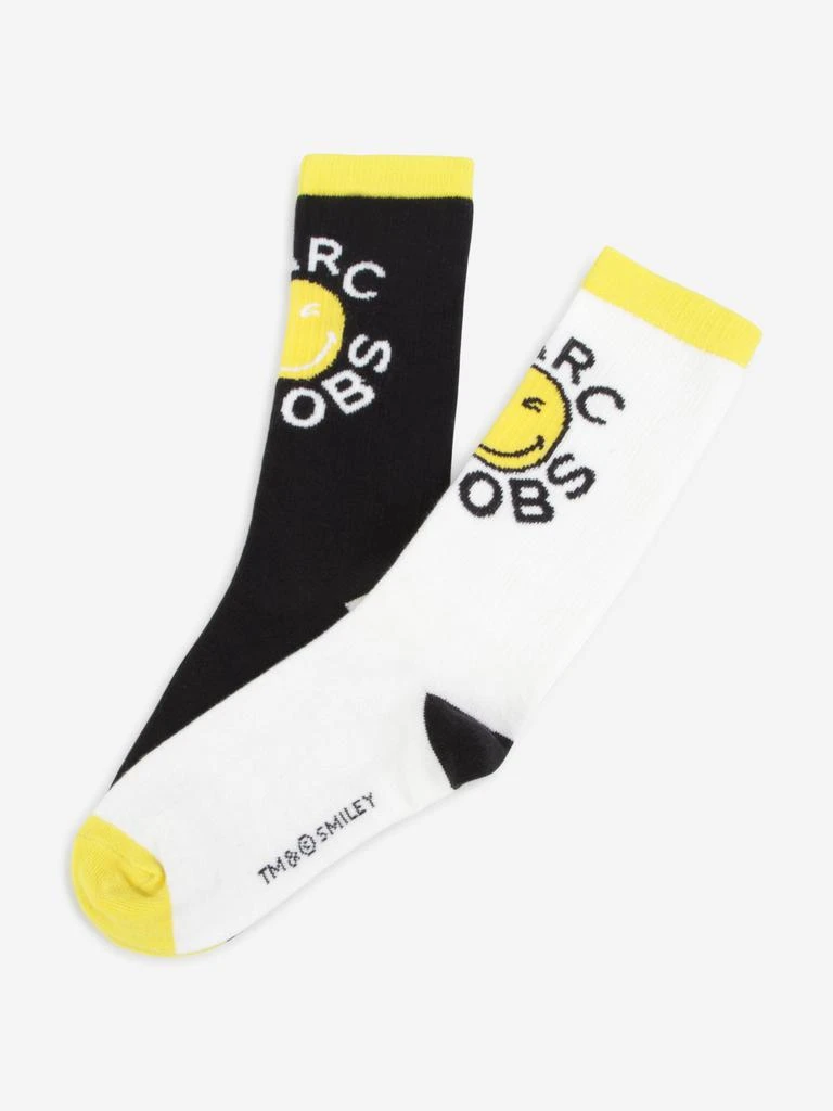 商品Marc Jacobs|MARC JACOBS Kids Smiley Logo Socks in Black,价格¥135,第2张图片详细描述