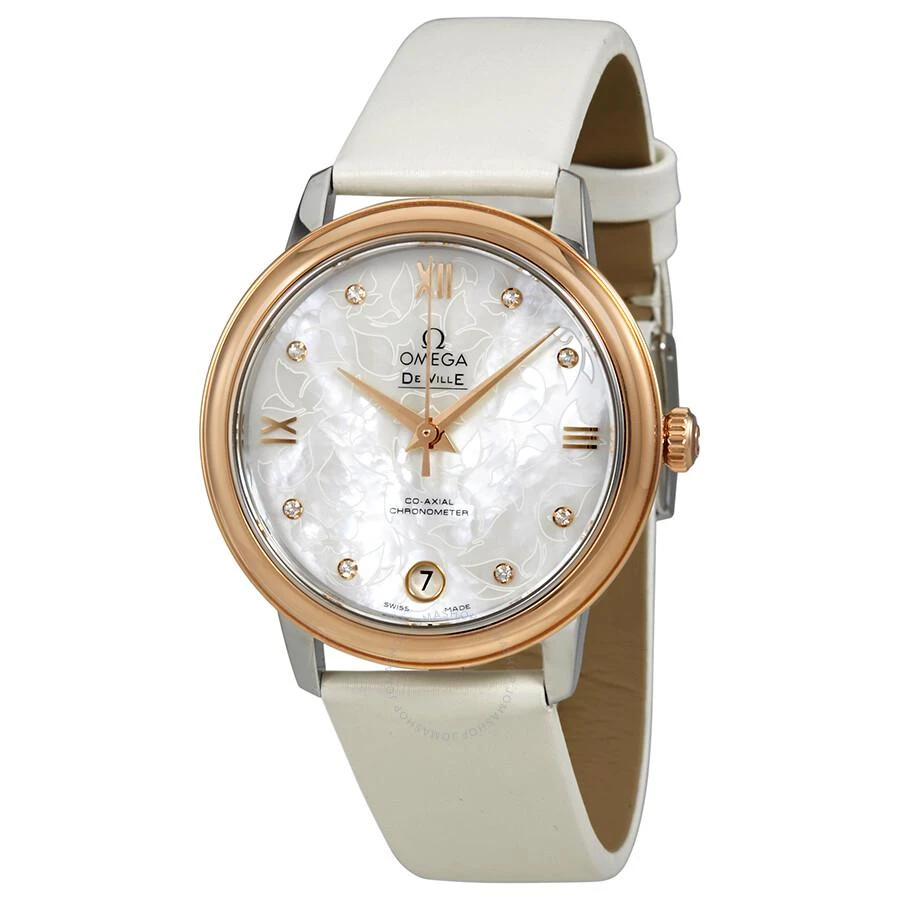商品Omega|De Ville Prestige Mother of Pearl Butterfly Dial Ladies Watch 424.22.33.20.55.001,价格¥34600,第1张图片