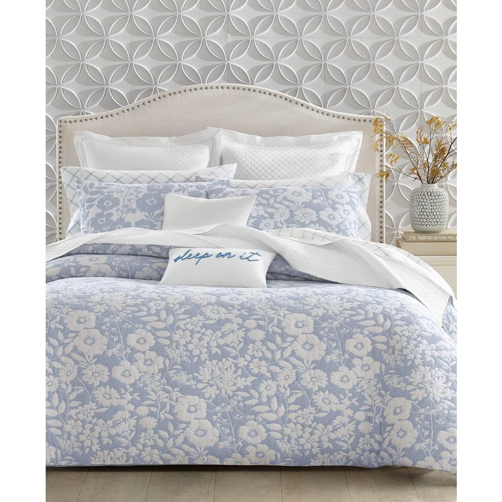商品Charter Club|Silhouette Floral 2-Pc. Comforter Set, Twin, Created for Macy's,价格¥2410,第1张图片