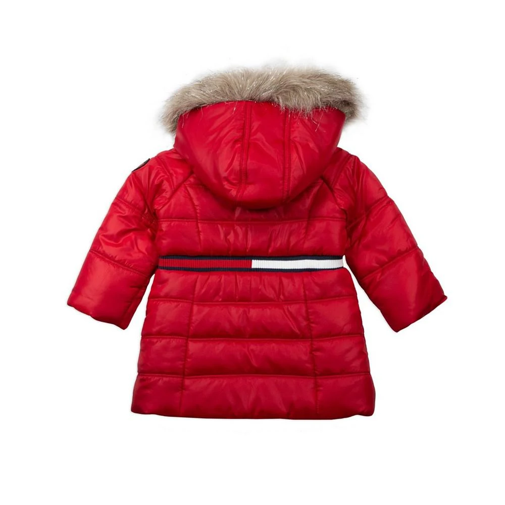 商品Tommy Hilfiger|Baby Girls Longline Puffer With Hood,价格¥410,第3张图片详细描述
