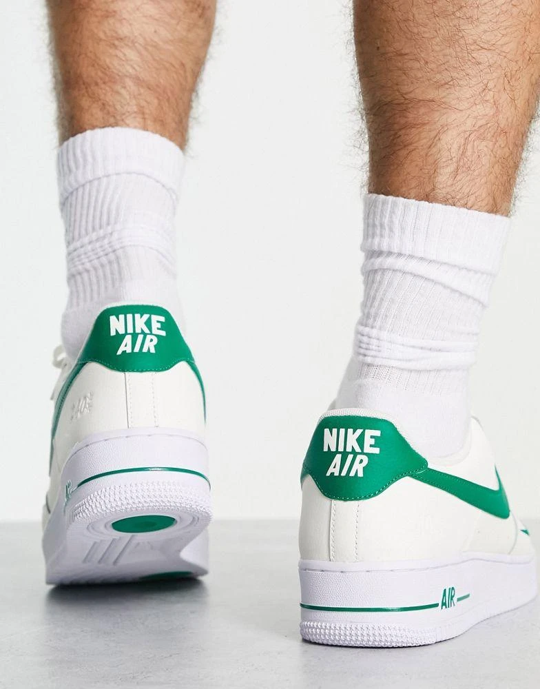 商品NIKE|Nike Air Force 1 '07 LV8 40th anniversary trainers in sail and green,价格¥1102,第2张图片详细描述