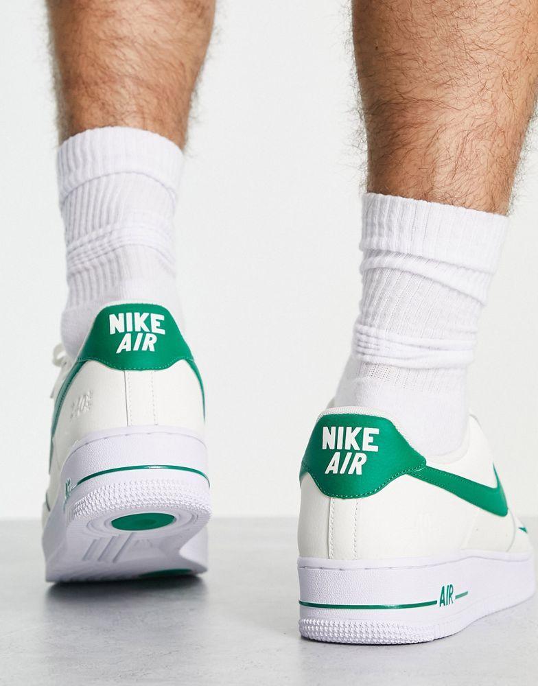 商品NIKE|Nike Air Force 1 '07 LV8 40th anniversary trainers in sail and green,价格¥1031,第4张图片详细描述