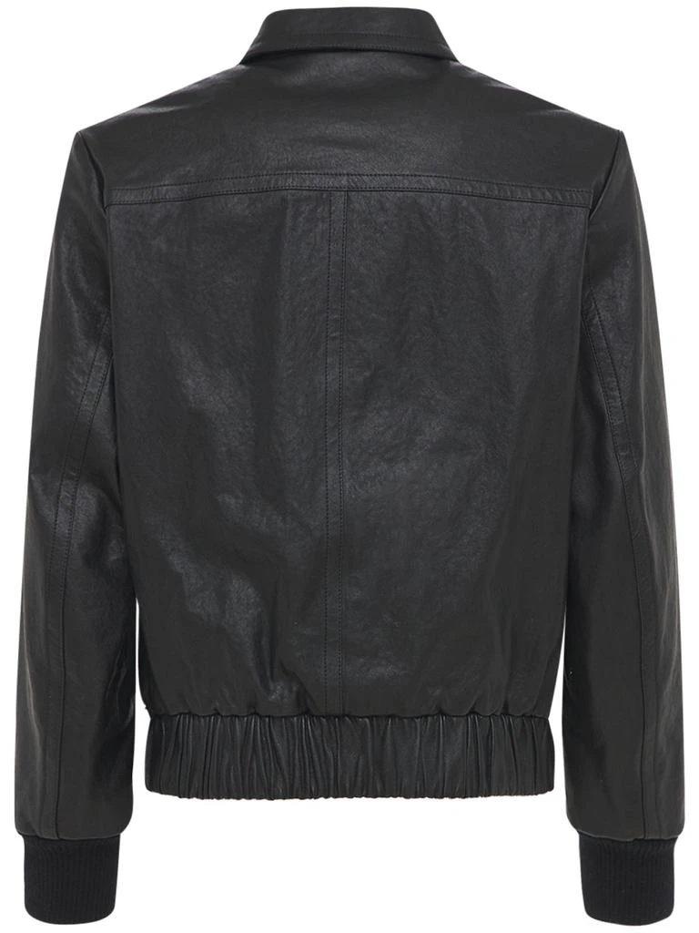 商品Gucci|Leather Bomber Jacket,价格¥32330,第4张图片详细描述