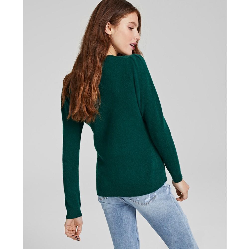 Women's 100% Cashmere Embellished Bow Sweater, Created for Macy's商品第2张图片规格展示
