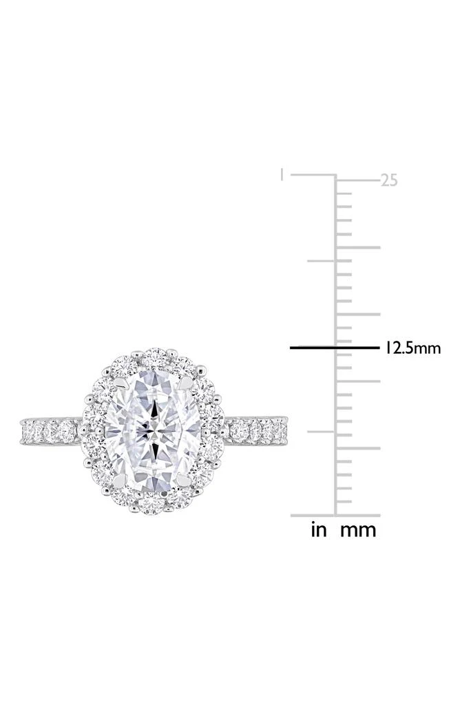 商品DELMAR|Sterling Silver Created Moissanite Engagement Style Ring,价格¥2547,第3张图片详细描述