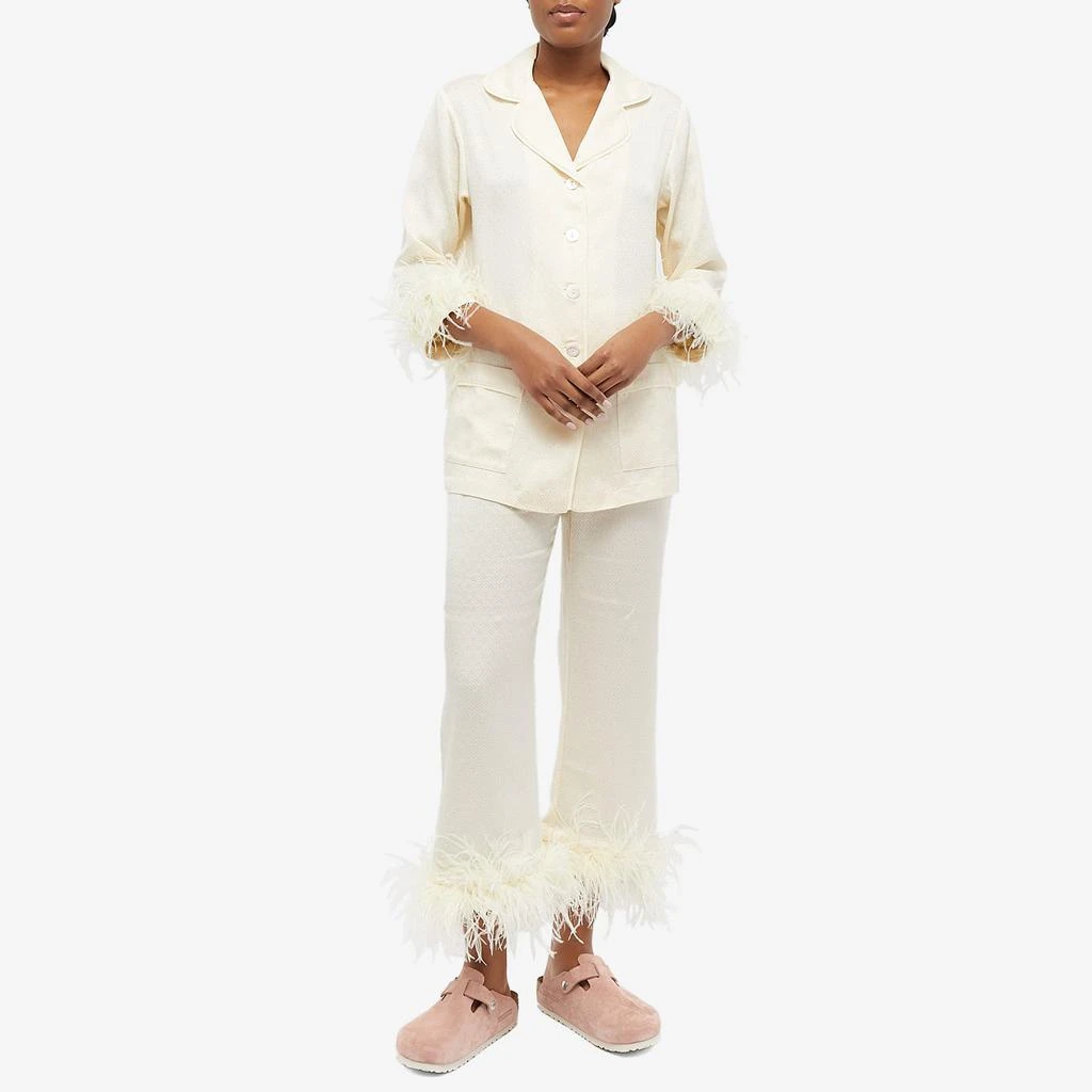 商品Sleeper|Sleeper Jacquard Wedding Pajama Set,价格¥1516,第4张图片详细描述