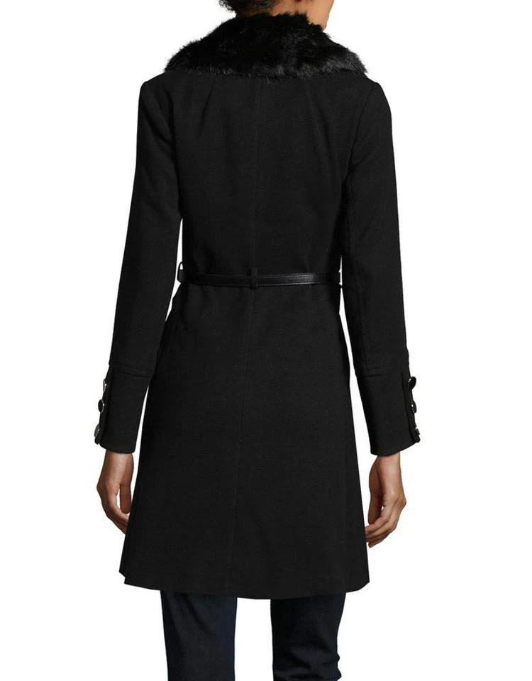 商品Miss Selfridge|Faux Fur-Trimmed Swing Coat,价格¥658,第3张图片详细描述