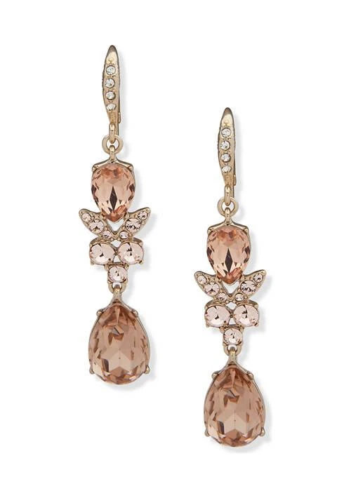 商品Givenchy|Gold Tone Silk Double Drop Earrings,价格¥432,第1张图片