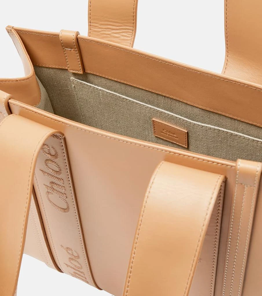 商品Chloé|Woody M号皮革托特包,价格¥19056,第3张图片详细描述