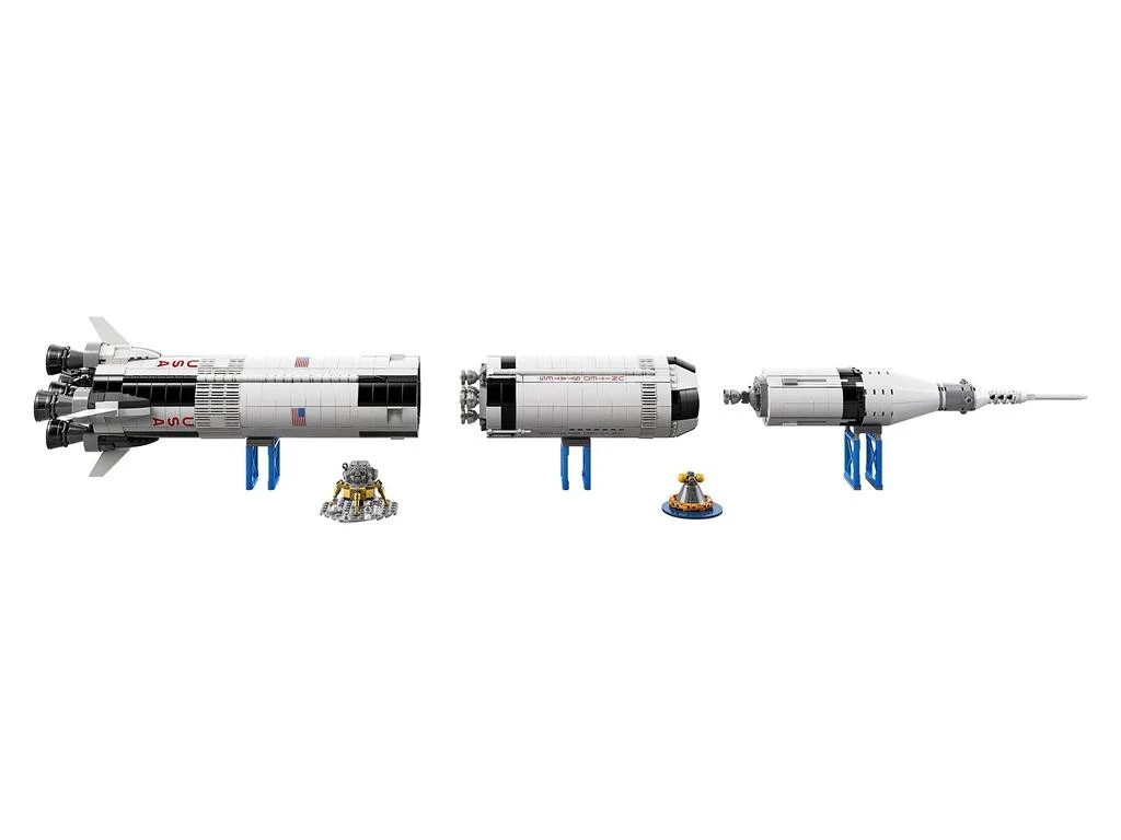 商品LEGO|LEGO Ideas NASA Apollo Saturn V 92176 Outer Space Model Rocket for Kids and Adults, Science Building Kit (1969 Pieces),价格¥899,第2张图片详细描述