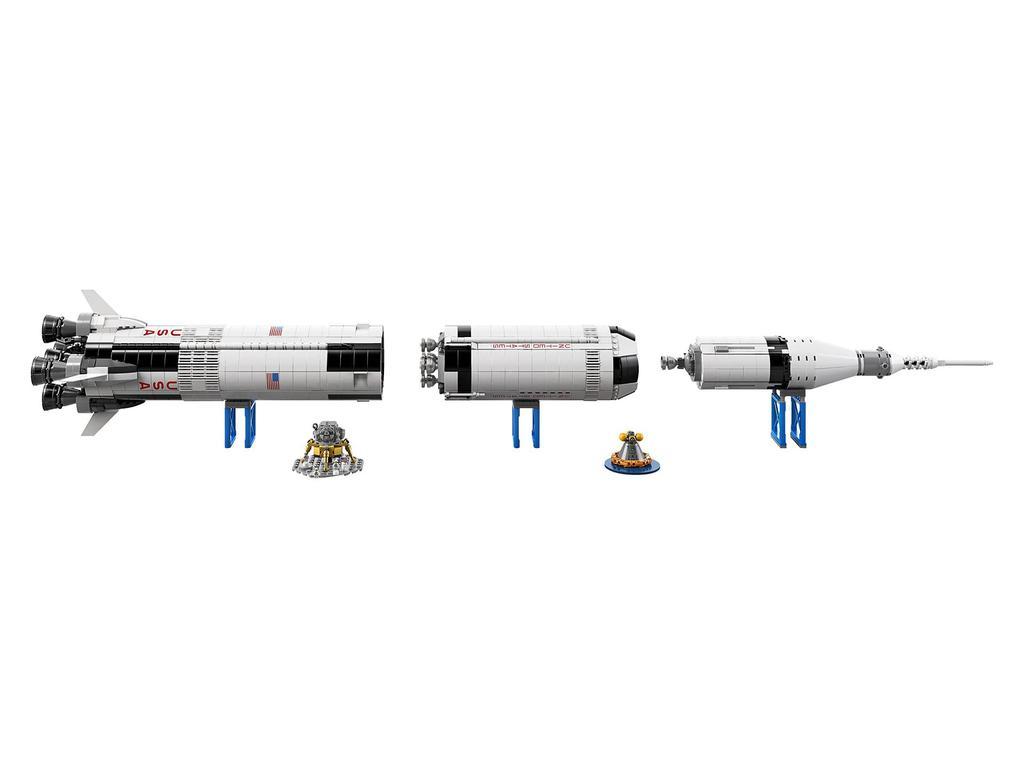 商品LEGO|LEGO Ideas NASA Apollo Saturn V 92176 Outer Space Model Rocket for Kids and Adults, Science Building Kit (1969 Pieces),价格¥903,第4张图片详细描述