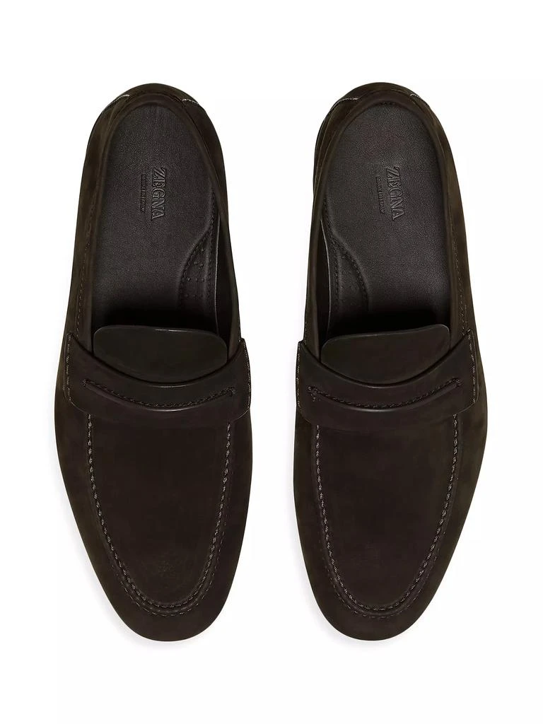 商品Zegna|Secondskin Mocassin Loafers,价格¥11862,第4张图片详细描述