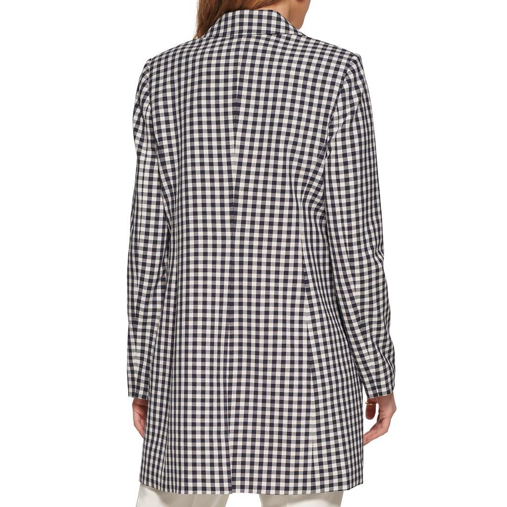 商品Tommy Hilfiger|One-Button Plaid Topper,价格¥431,第4张图片详细描述