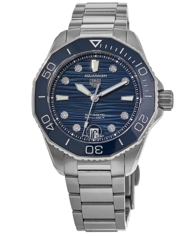 商品[二手商品] TAG Heuer|Tag Heuer Aquaracer Professional 300 Blue Diamond Dial Steel Women's Watch WBP231B.BA0618-PO,价格¥15677,第1张图片