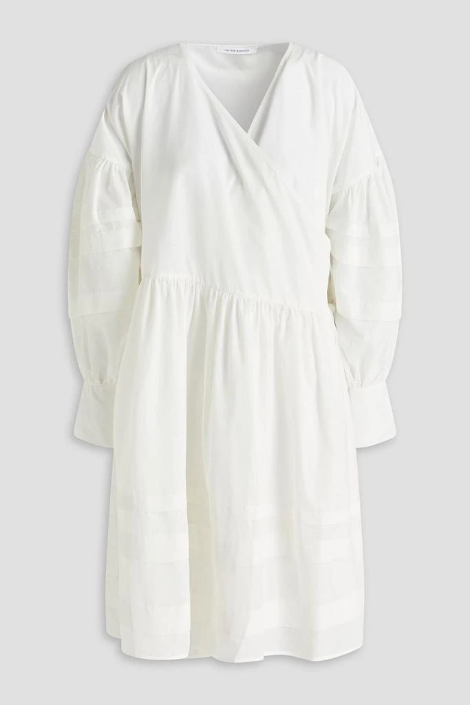 商品CECILIE BAHNSEN|Amelie gathered taffeta wrap dress,价格¥1803,第1张图片