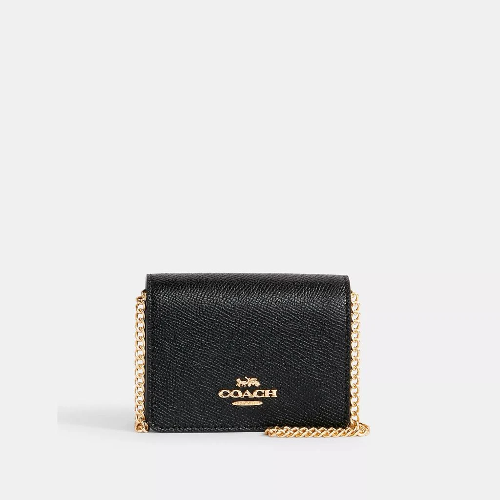 商品Coach|Mini Wallet On A Chain,价格¥624,第1张图片