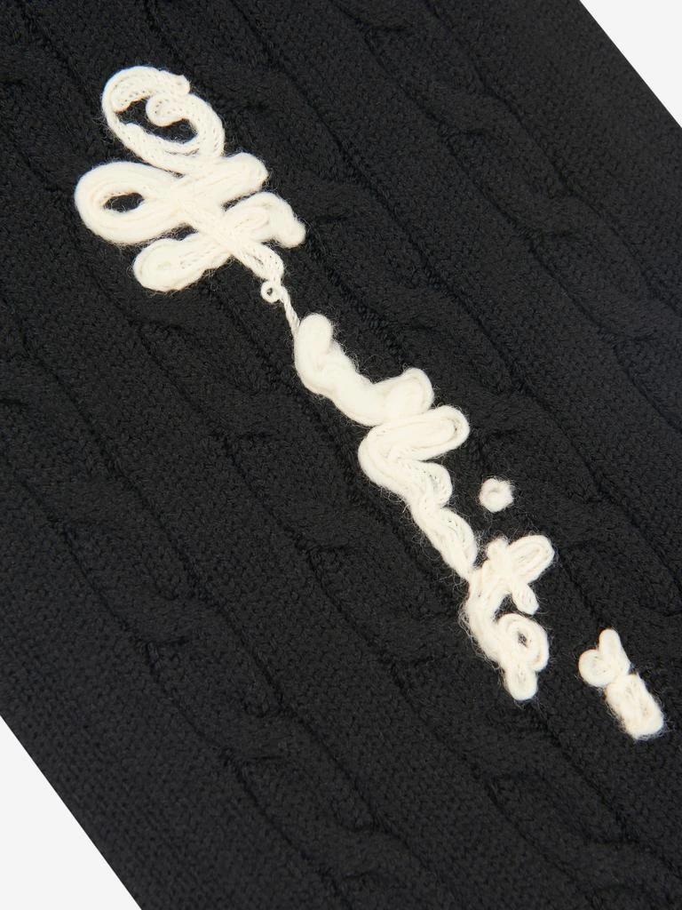 商品Off-White|Boys Off Cable Scarf,价格¥588,第3张图片详细描述