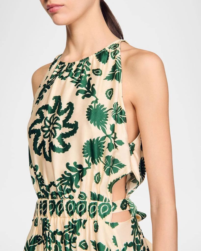商品Sandro|Hyeres Floral Midi Dress,价格¥4265,第5张图片详细描述