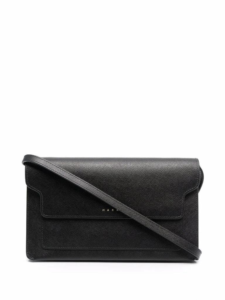 Marni Women's  Black Leather Shoulder Bag商品第1张图片规格展示