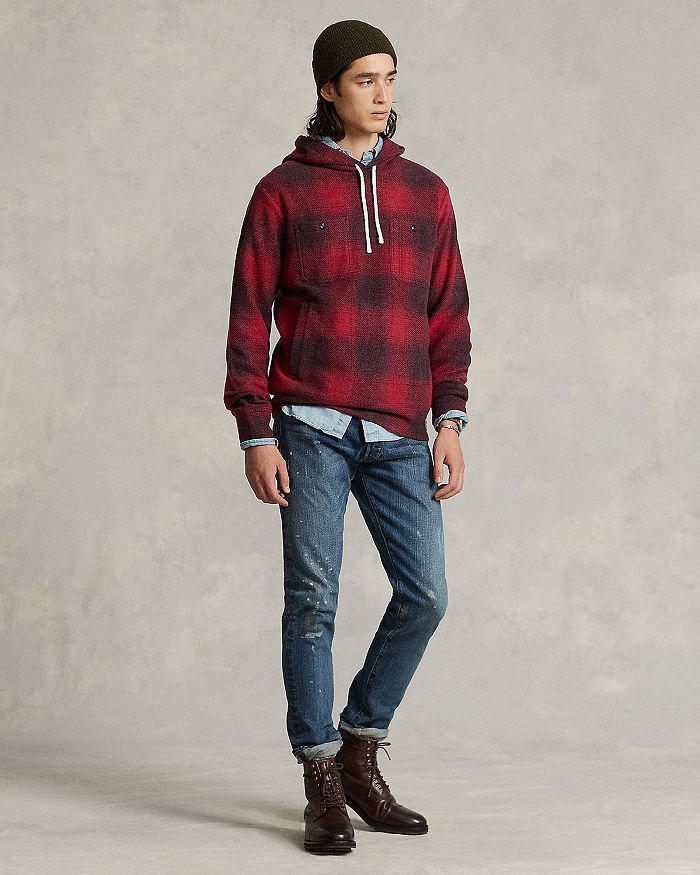商品Ralph Lauren|Plaid Brushed-Back Fleece Hoodie,价格¥1732,第4张图片详细描述