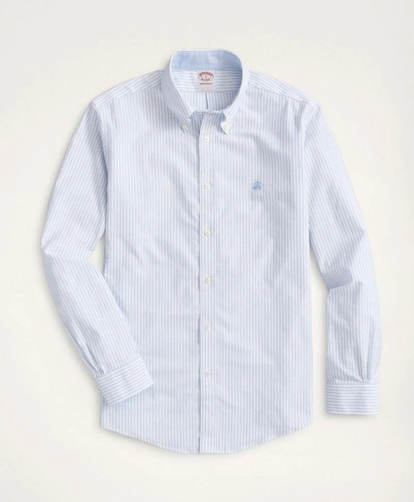 商品Brooks Brothers|Stretch Madison Relaxed-Fit Sport Shirt, Non-Iron Bengal Stripe Oxford,价格¥567,第1张图片